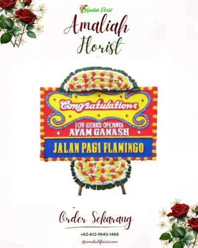 Bunga Papan Congratulation di Polobogo